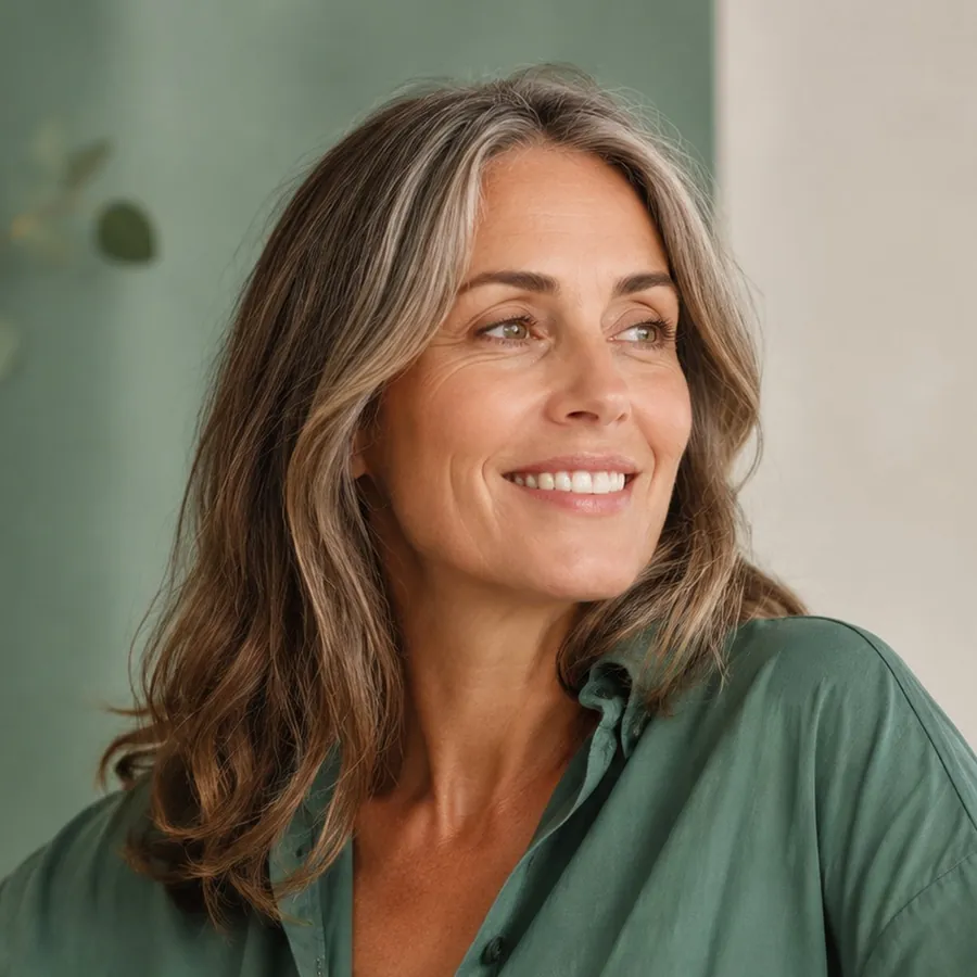 Mujer disfrutando de la menopausia con respaldo médico